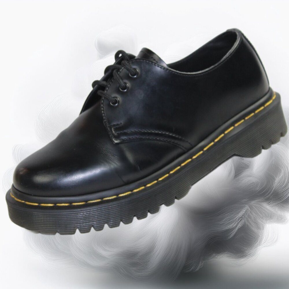 Dr. Martens 1461 Bex Black Leather Platform Oxford Shoes Women's 6 - Picture 5 of 11